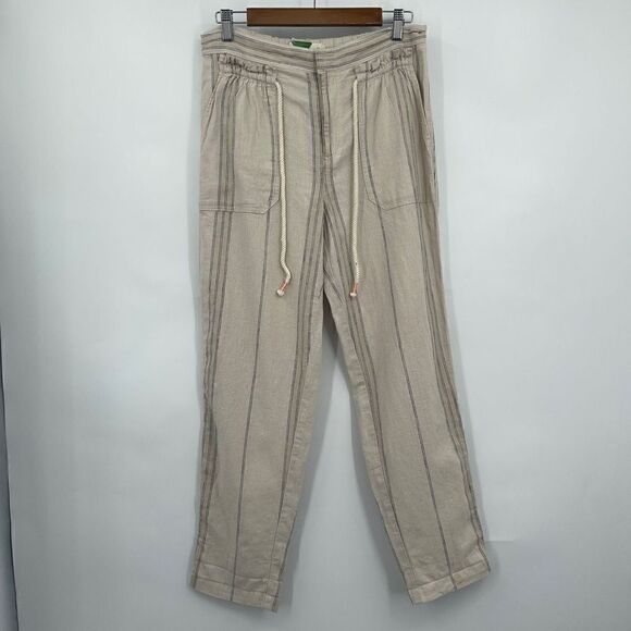 Anthropologie Seashore Pant Size S Rope Belt Pockets - Picture 1 of 6